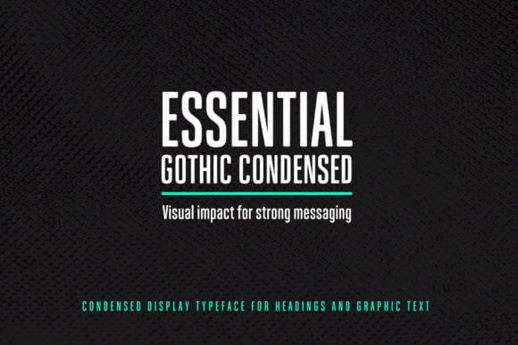 Essential Gothic Condensed Font