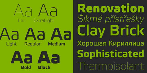 Etelka Font Families