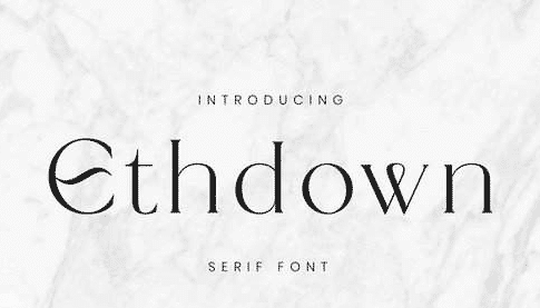 Ethdown Font
