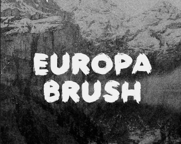 Europa Brush Font