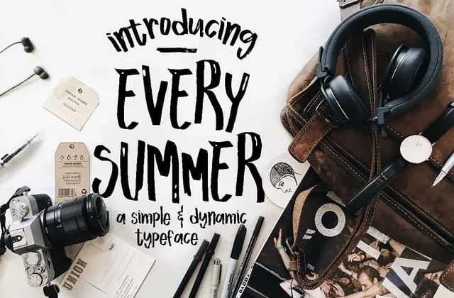 Every Summer Script Font