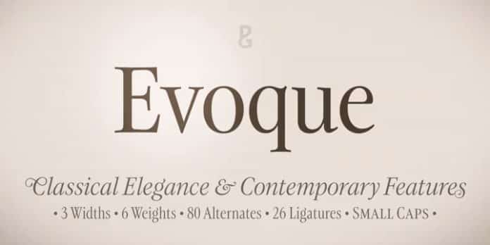 Evoque Font Family