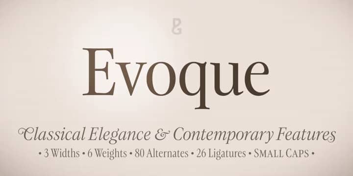 Evoque Font Family