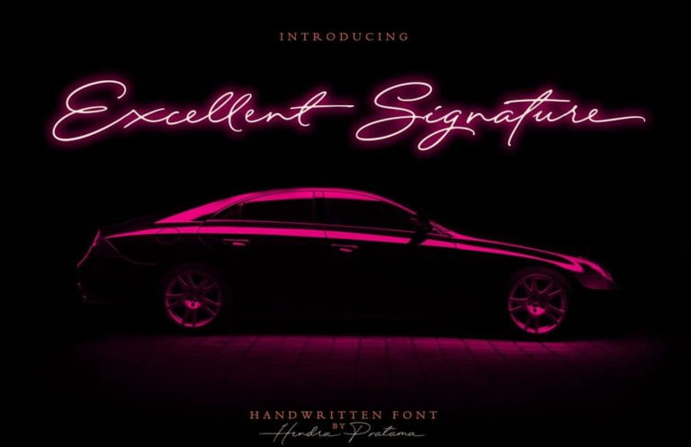 Excellent Signature Font Free Downlaod