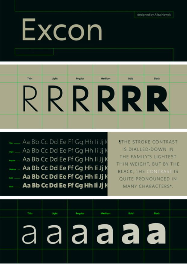 Excon family Font