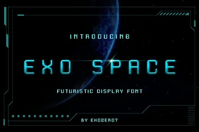 Exo Space Futuristic Display Font