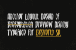 Exsverto Sp Font