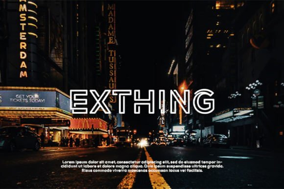 Exthing Font