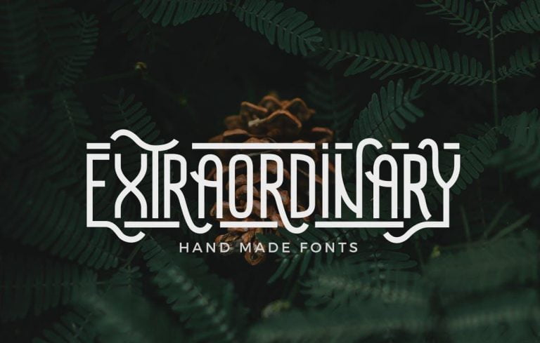 Extraordinary – Handmade  Font Free Download