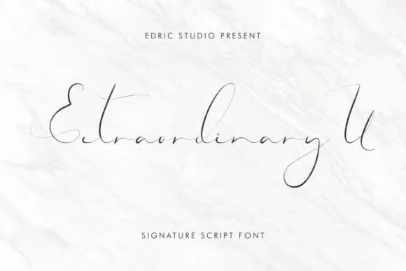 Extraordinary U Font