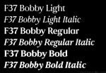F37 Bobby Font