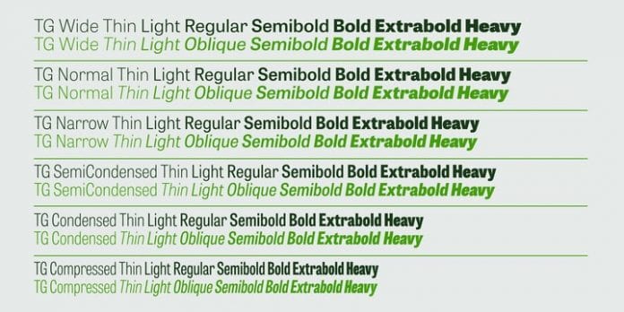 Tablet Gothic SuperFamily Font