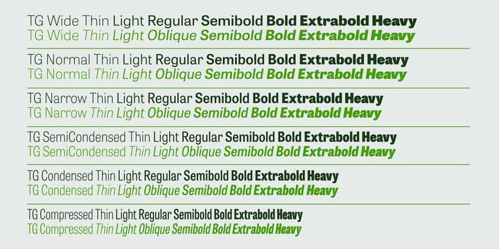 Tablet Gothic SuperFamily Font