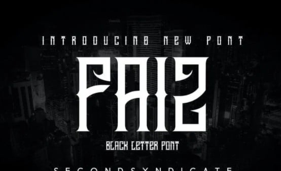 FAIZ - Blackletter Font