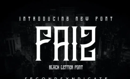 FAIZ - Blackletter Font
