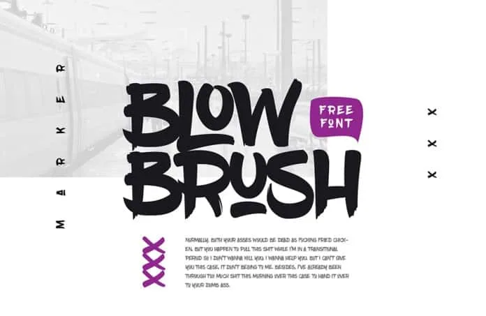 FUENTE: BlowBrush Font