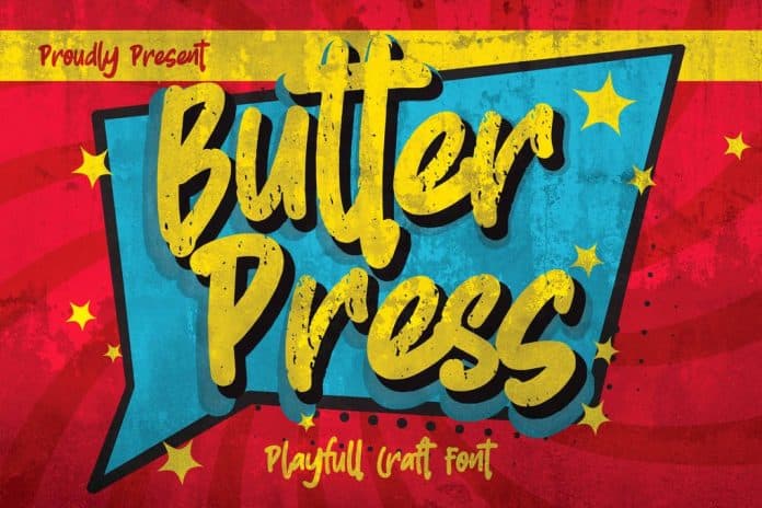 FUENTE: Butterpress Font