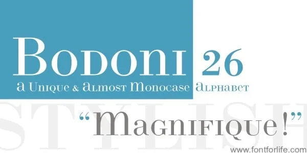Bodoni 26 Font