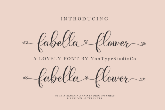 Fabella Flower Font