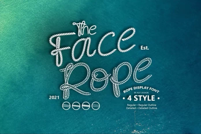 Face Rope Typeface Font
