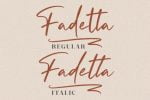 Fadetta Font