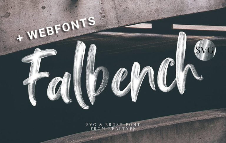 Falbench Brush, Webfont & SVG Font Free Download