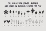 Falling Autumn Leaves Font