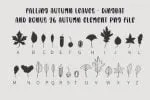 Falling Autumn Leaves Font