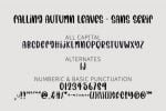 Falling Autumn Leaves Font