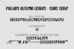 Falling Autumn Leaves Font