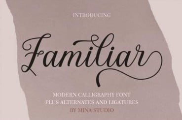 Familiar Font
