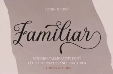 Familiar Font