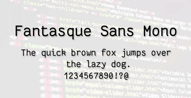 Fantasque Sans Mono Font