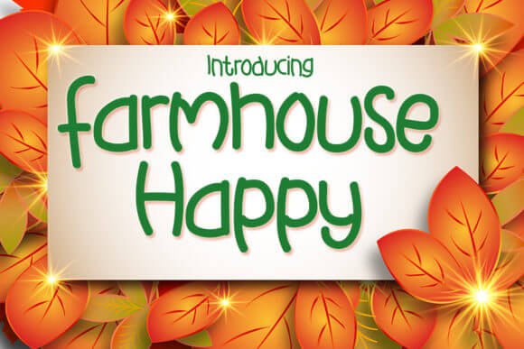 Farmhouse Happy Font