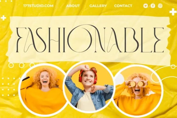 Fashionable Font