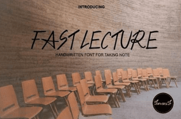 Fast Lecture Font