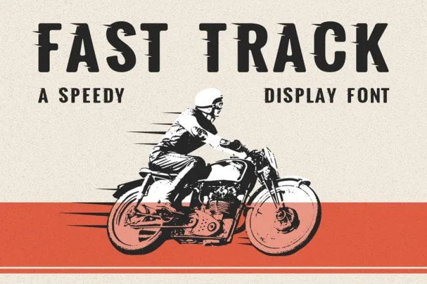 Fast Track A Speedy Display Font Fast Track A Speedy Display Font