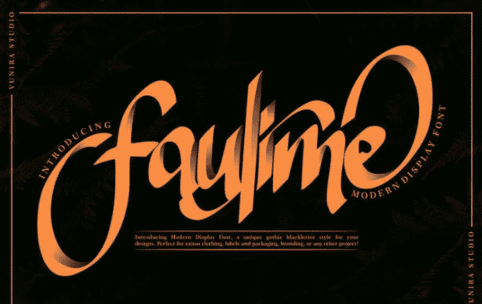 Faulime Modern Display Font