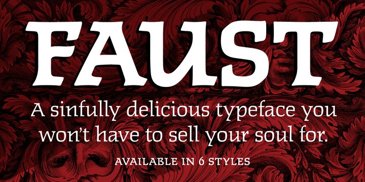 Faust™ Family 6 Styles Font
