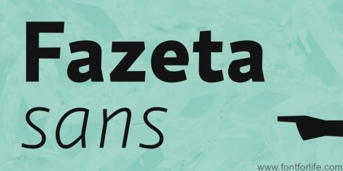 Fazeta Sans Font