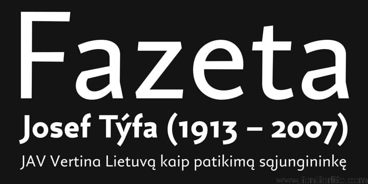 Fazeta Sans Font