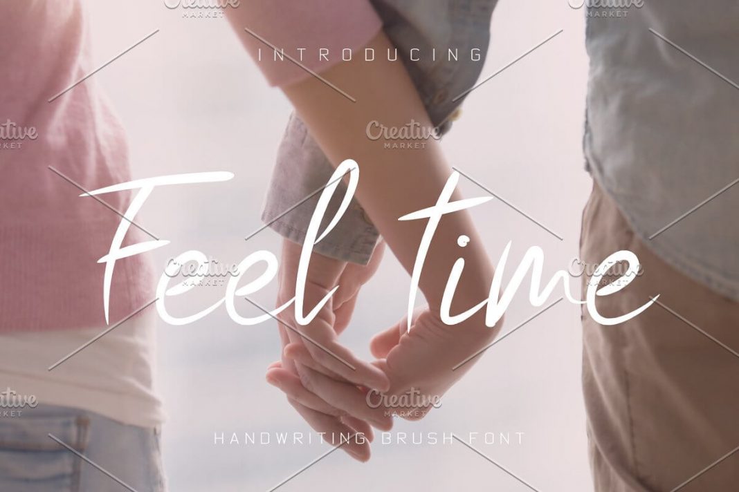 Feel Time Brush Font