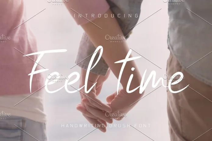 Feel Time Brush Font