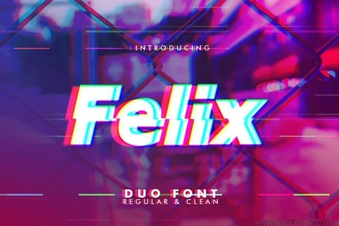 Felix Glitch Duo Font