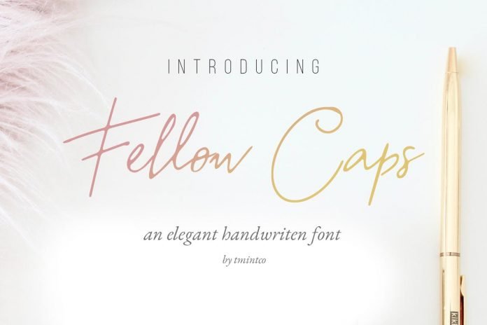 Fellow Caps – Handwritten Font