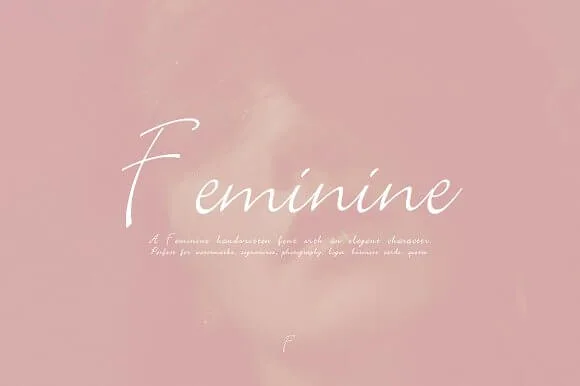 Feminine - Handwritten Font