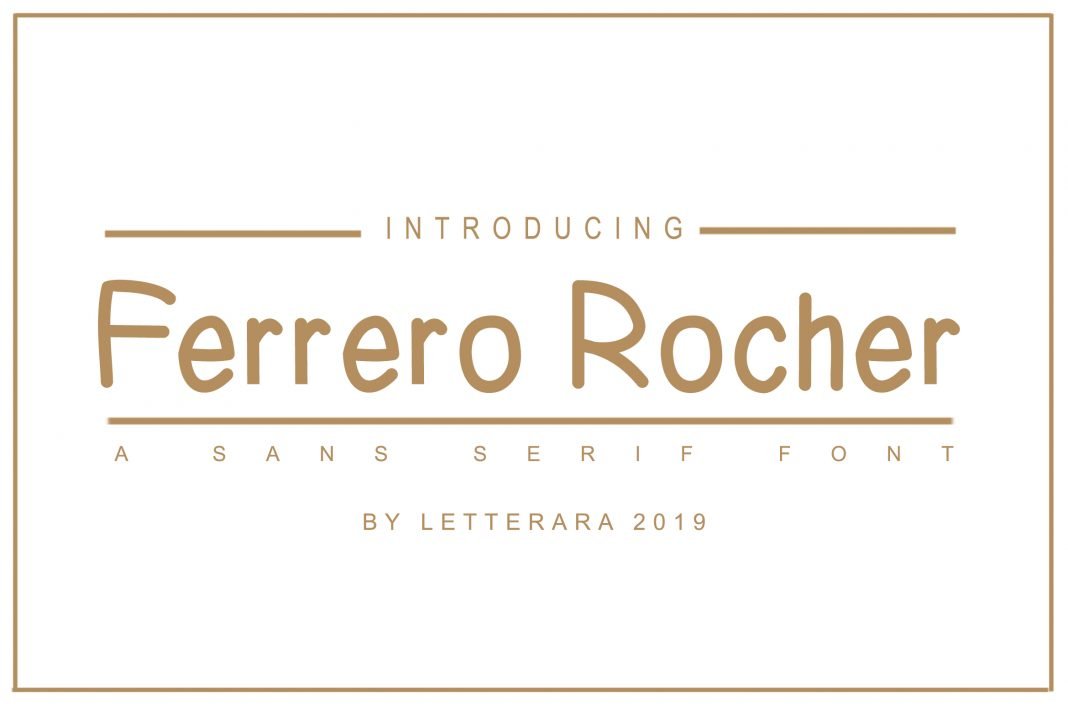 Ferrero Rocher Family Font