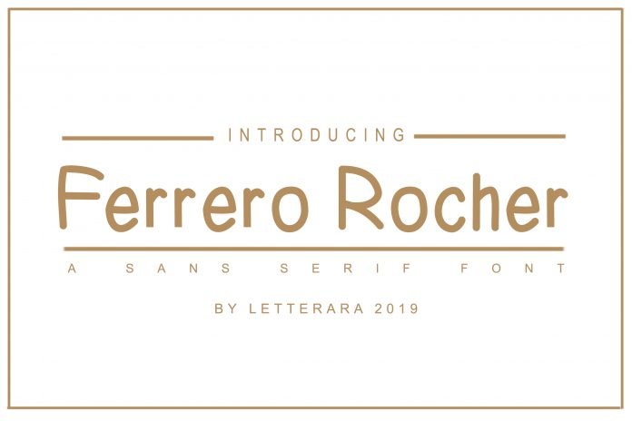 Ferrero Rocher Family Font