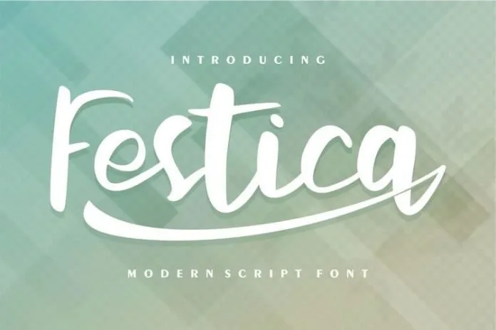 Festica Modern Script Font