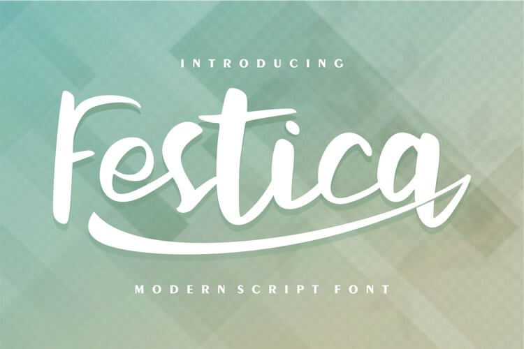 Festica Modern Script Font
